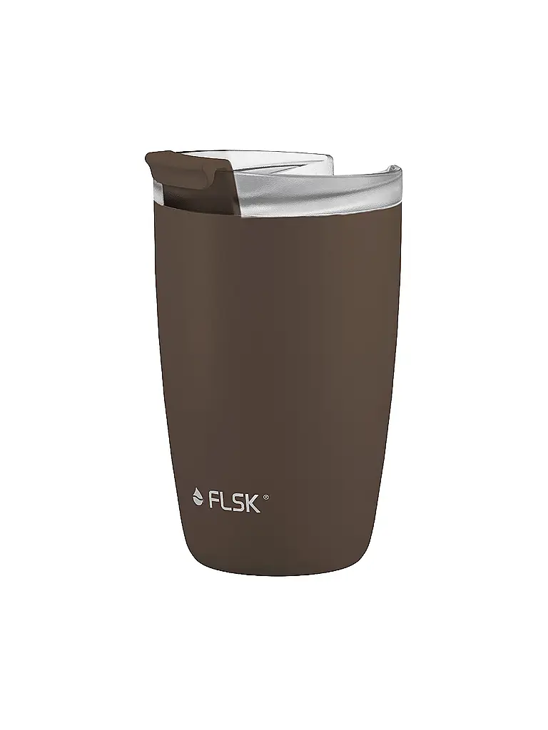 FLSK | Tazza termica - Tazza thermos CUP Tazza da caffè da asporto 0,35 l Acciaio inossidabile Cioccolato | Marrone