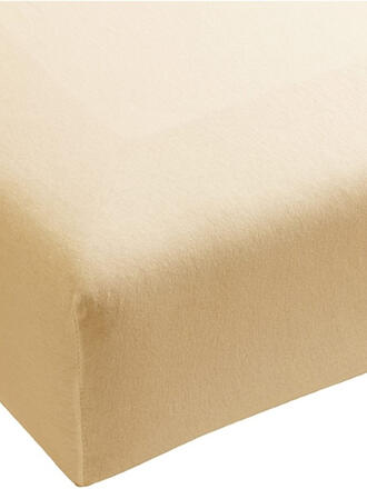 FORMESSE | Lenzuolo con angoli in jersey "Bella Donna" 90/190 cm - 100/220 cm (Naturale)