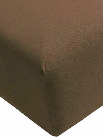 FORMESSE | Lenzuolo con angoli in jersey "Bella Donna" 180/200 cm - 200/220 cm (Tartufo)