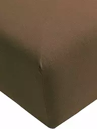 FORMESSE | Jersey-Spannleintuch "Bella Donna"  90/190 cm - 100/220cm (Perlgrau) | Marrone