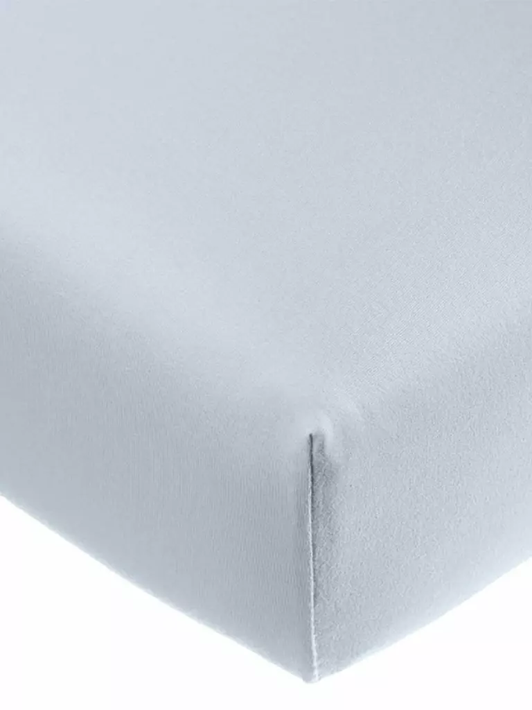 FORMESSE | Jersey-Spannleintuch "Bella Donna" 180/200 cm - 200/220 cm (Himmelblau) | Blu chiaro