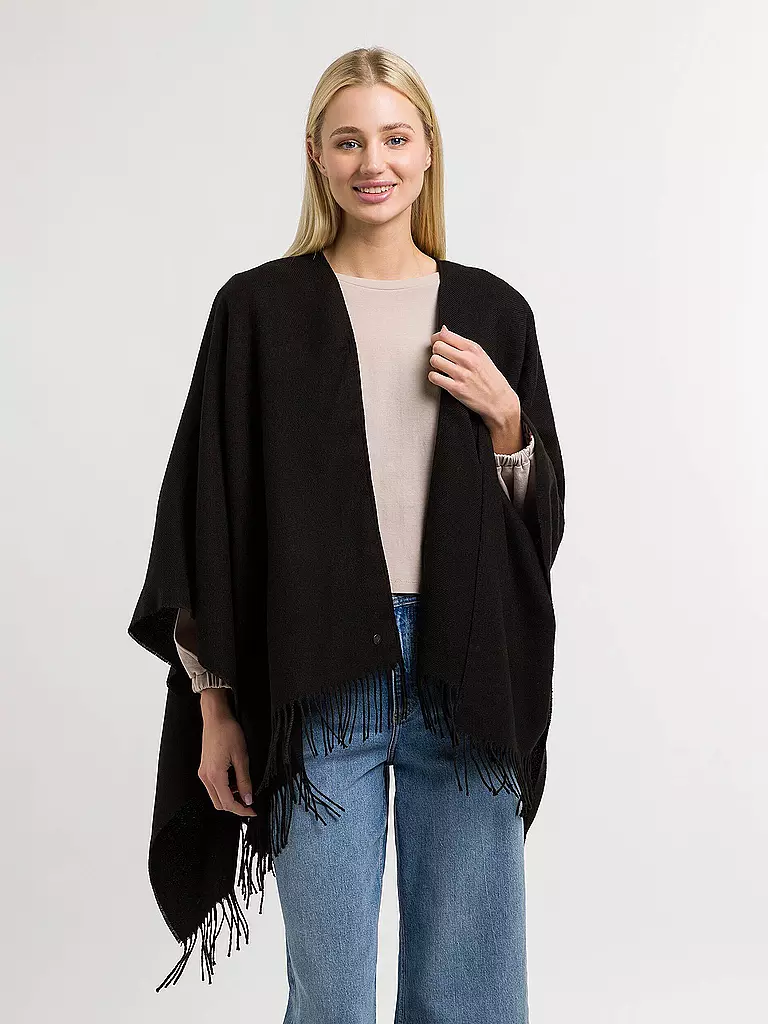 FRAAS | Poncho - Cape RUANA | Nero