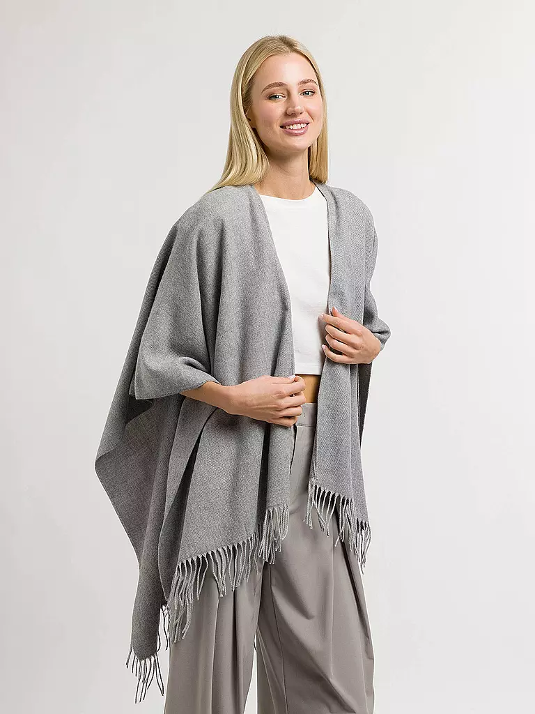 FRAAS | Poncho - Mantella RUANA | Grigio