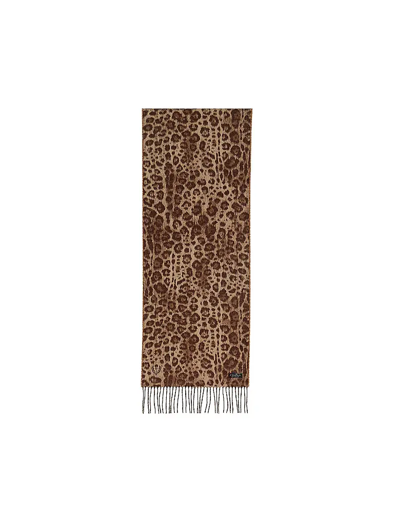 FRAAS | Prodotto: Sciarpa
Marca: FRAAS
Colore: camel
Categorie: Moda, Donna
Materiale: Poliacrilico / Acrilico
Motivo: Animalier, All-over
Stile: Casual
Dettagli: Frange |