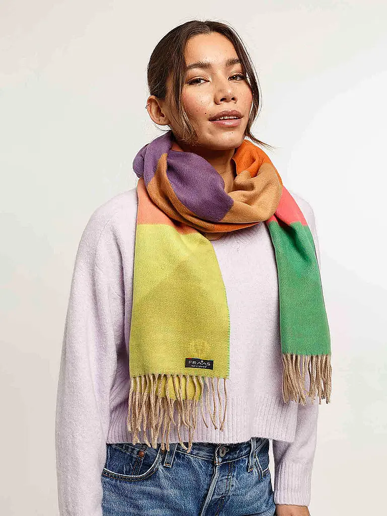 FRAAS | Schal
Marca: FRAAS
Colore: multicolore
Categorie: Moda, Donna
Materiale: Poliacrilico / Acrilico
Motivo: Color Blocking
Stile: Casual
Dettagli: Frange |