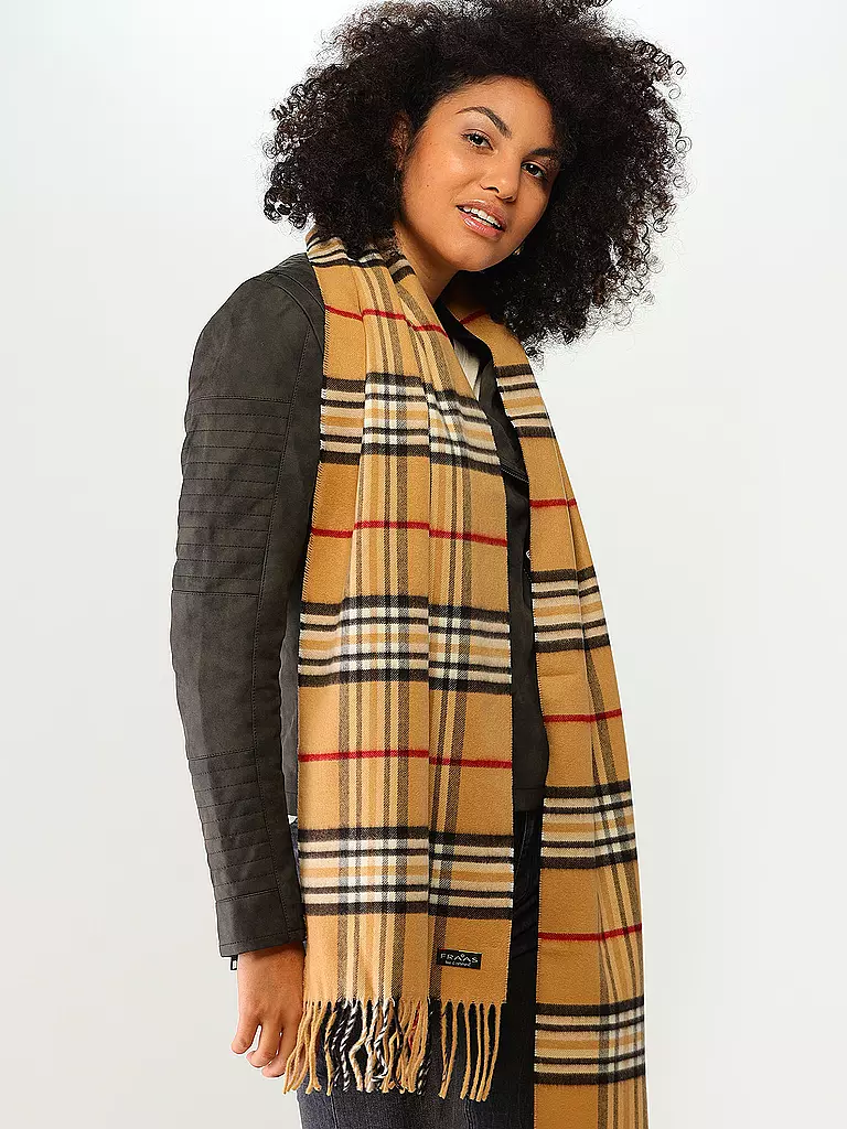 FRAAS | Sciarpa
Marca: FRAAS
Colore: camel
Categorie: Moda,Donna

Materiale: Poliacrilico / Acrilico,Maglia fine
Motivo: All-over,A quadri
Stile: Casual
Dettagli: Frange | Cammello