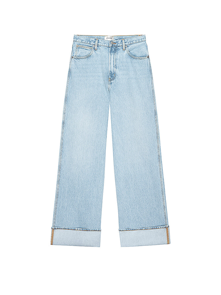 Jeans a gamba larga THE CUFFED WIDE azzurro 30