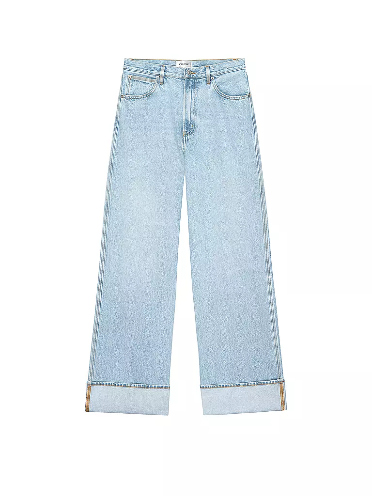 FRAME | Jeans a gamba larga THE CUFFED WIDE | Blu chiaro