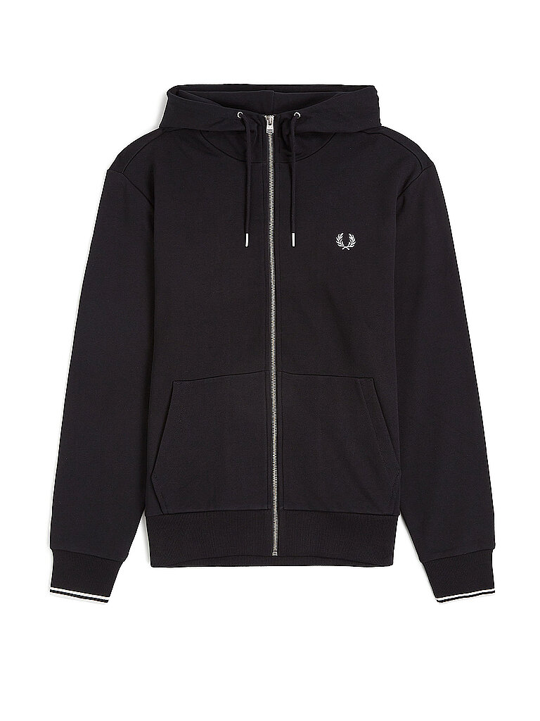 Fred Perry Felpa con zip nero L