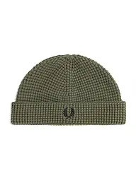 FRED PERRY | Berretto - Cuffia WAFFLE BEANIE | Oliva
