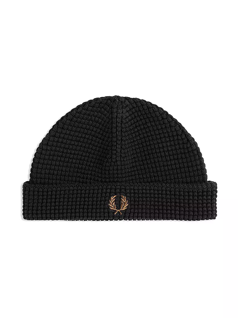 FRED PERRY | Berretto - Cuffia WAFFLE BEANIE | Nero