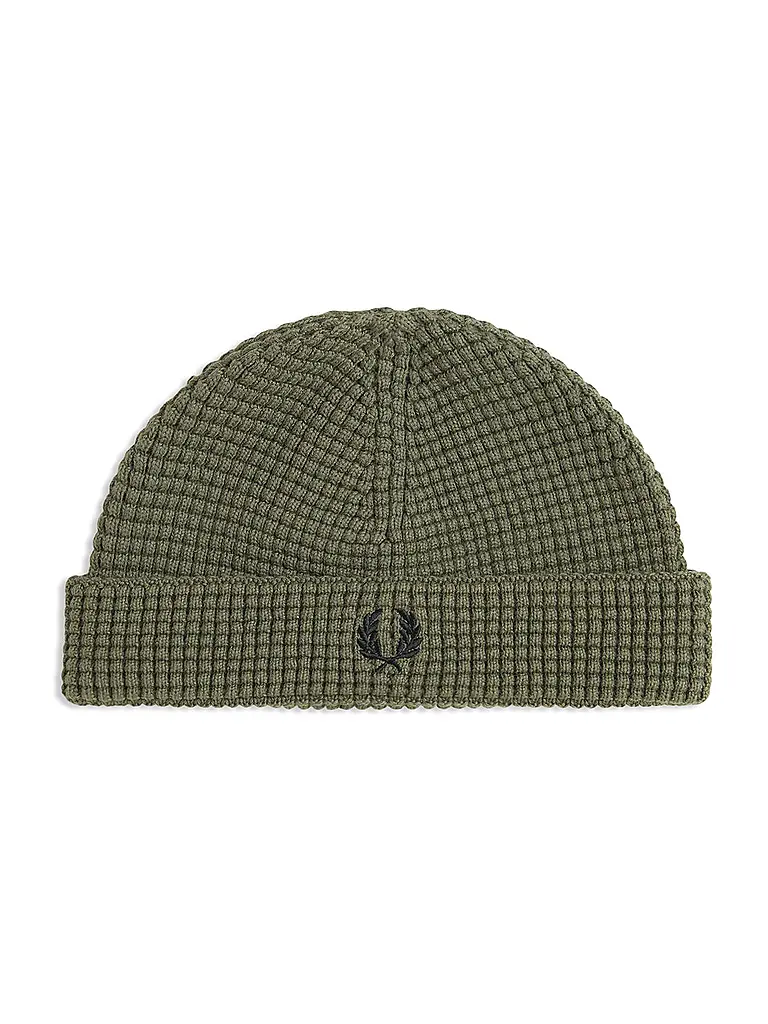 FRED PERRY | Berretto - Cuffia WAFFLE BEANIE | Oliva