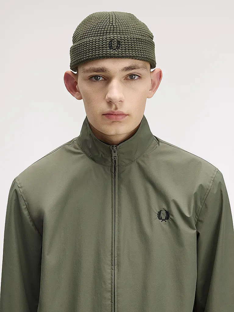 FRED PERRY | Berretto - Cuffia WAFFLE BEANIE | Oliva