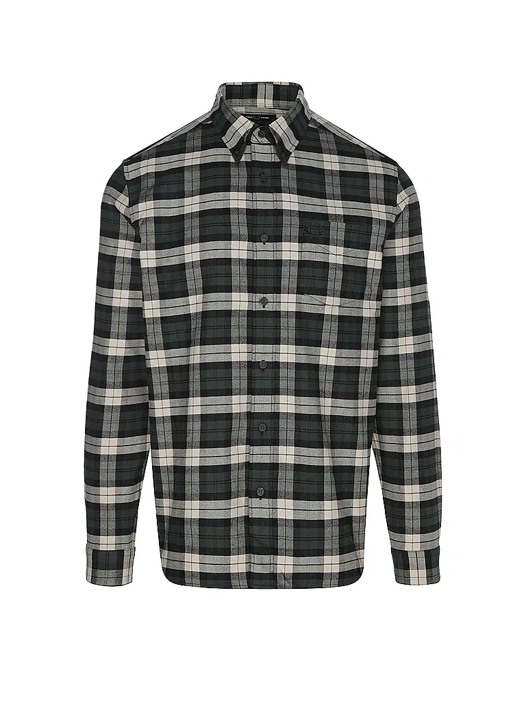 FRED PERRY | Camicia vestibilità regular | Verde scuro