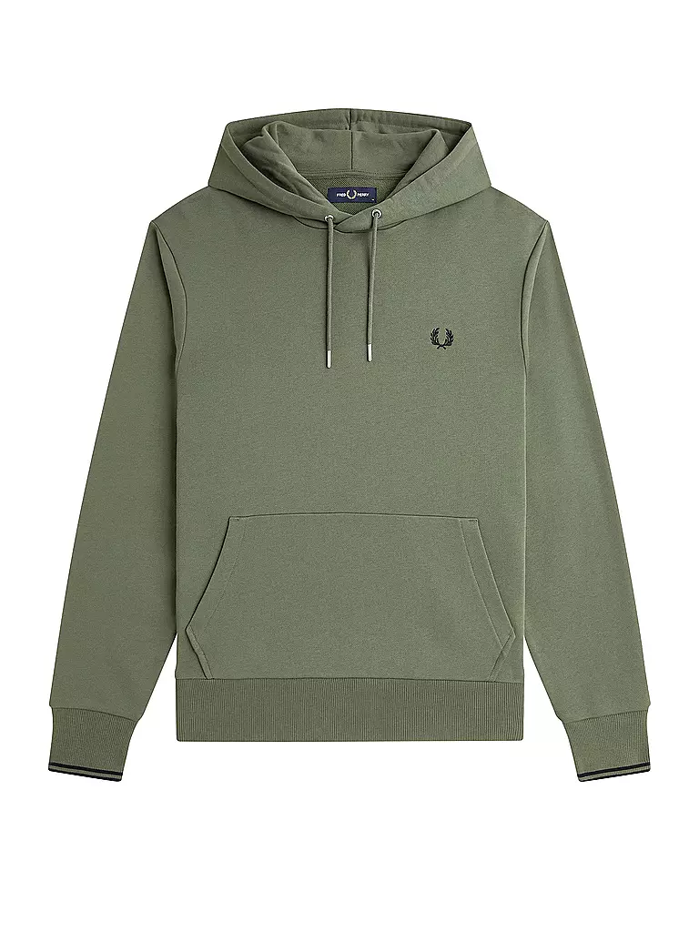 FRED PERRY | Felpa con cappuccio - Hoodie | Oliva