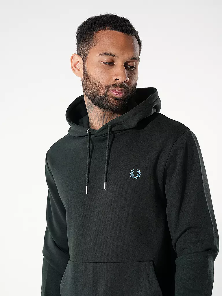 FRED PERRY | Kapuzenpullover - Hoodie | Verde scuro