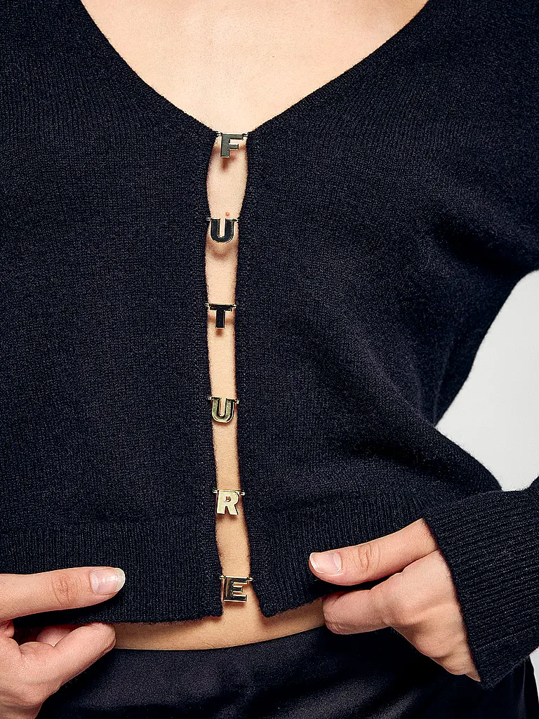 FROM FUTURE | Cardigan in cashmere | Nero