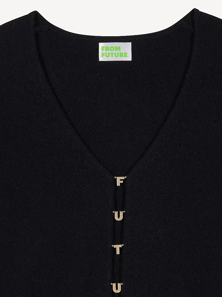 FROM FUTURE | Cardigan in cashmere | Nero