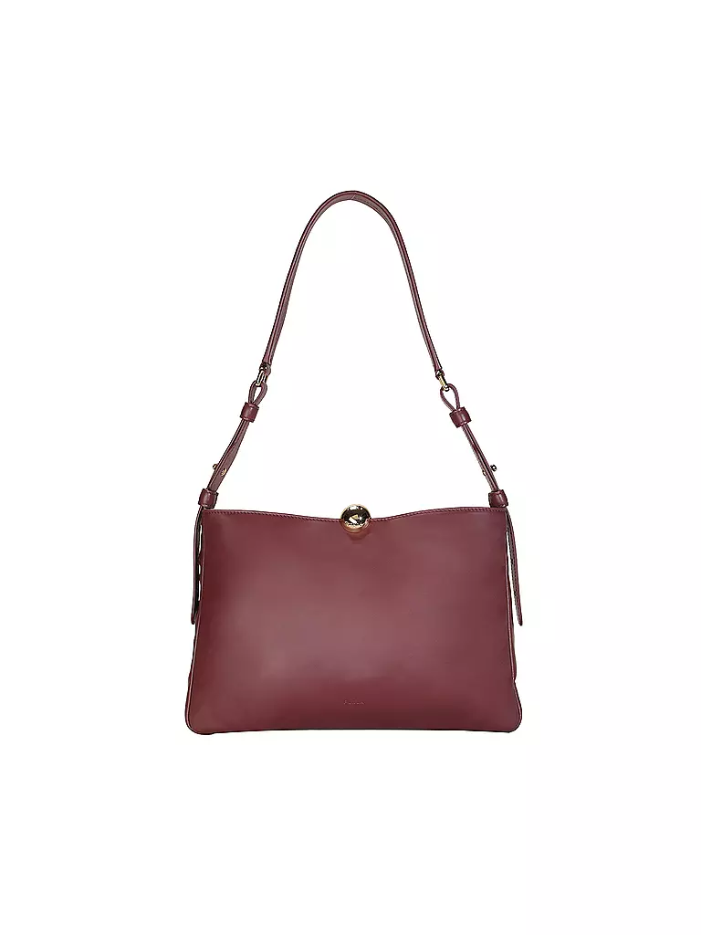 FURLA | Borsa in pelle - Borsa a spalla SFERA SOFT Medium | Rosso scuro