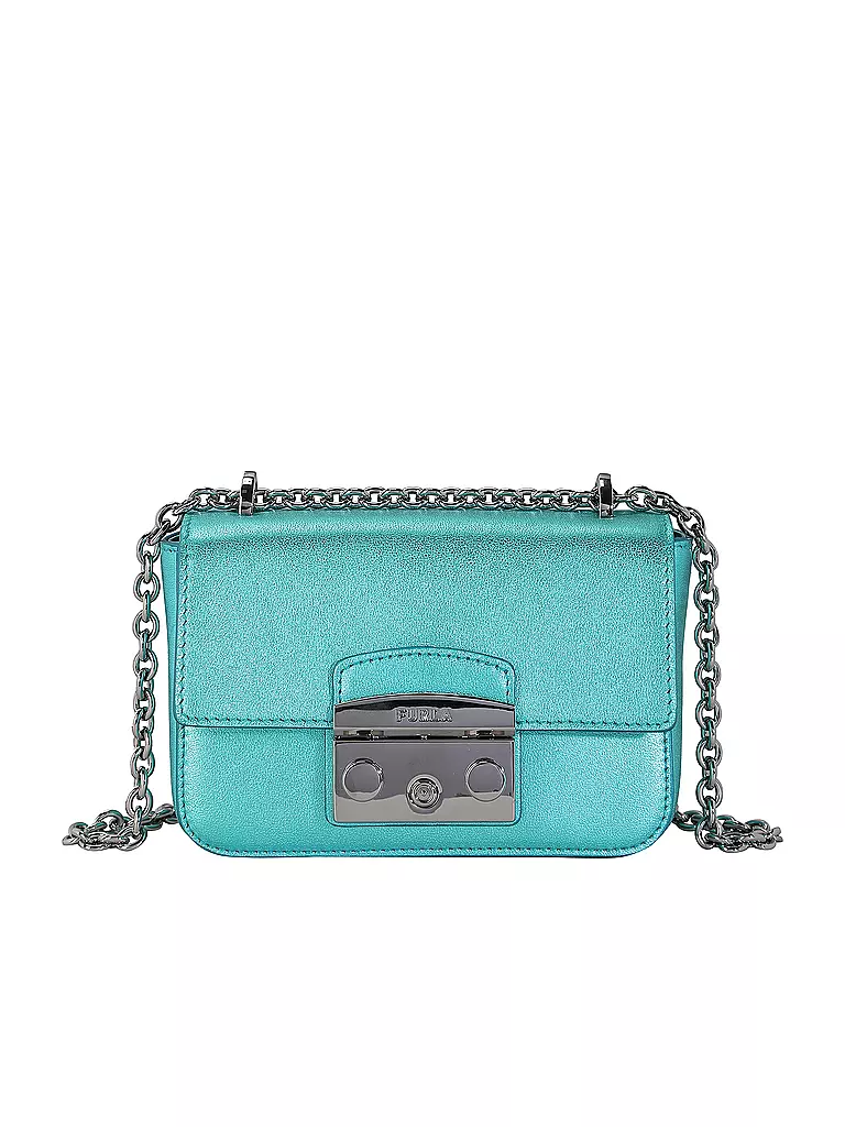 FURLA | Ledertasche - Mini Bag METROPOLIS | Blu chiaro