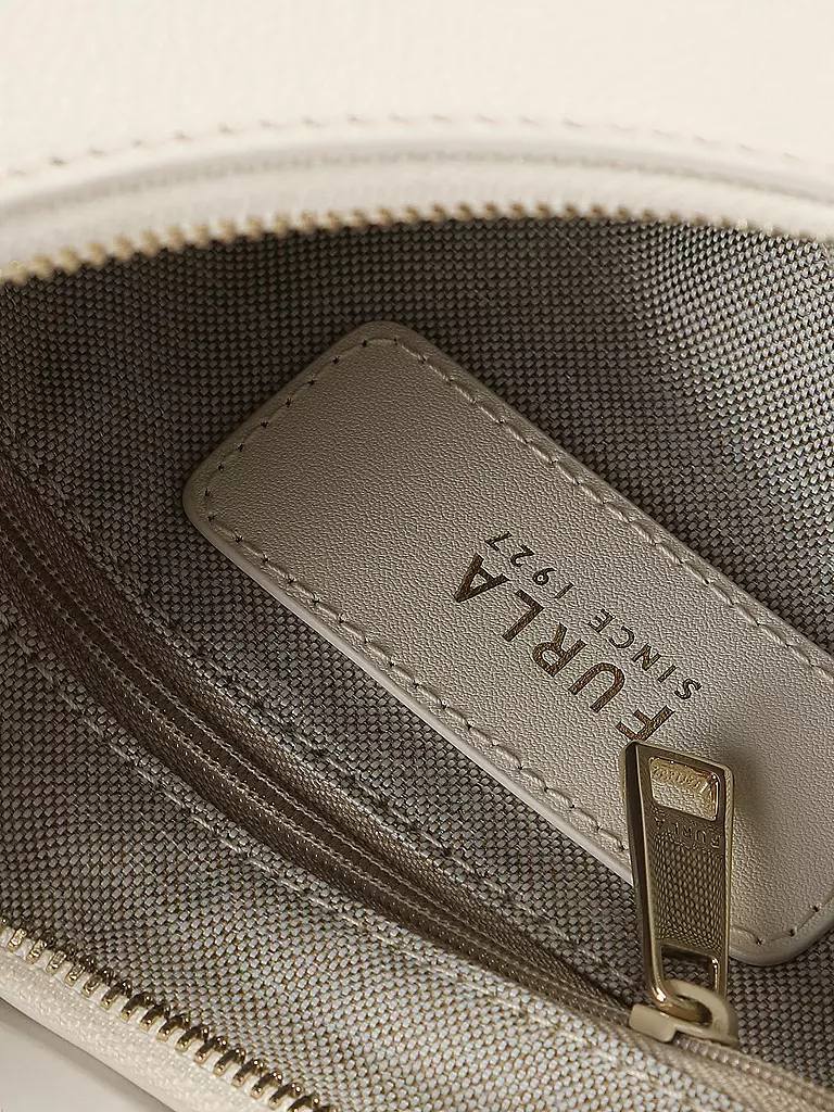 FURLA | Ledertasche - Schultertasche GOCCIA Small | Bianco