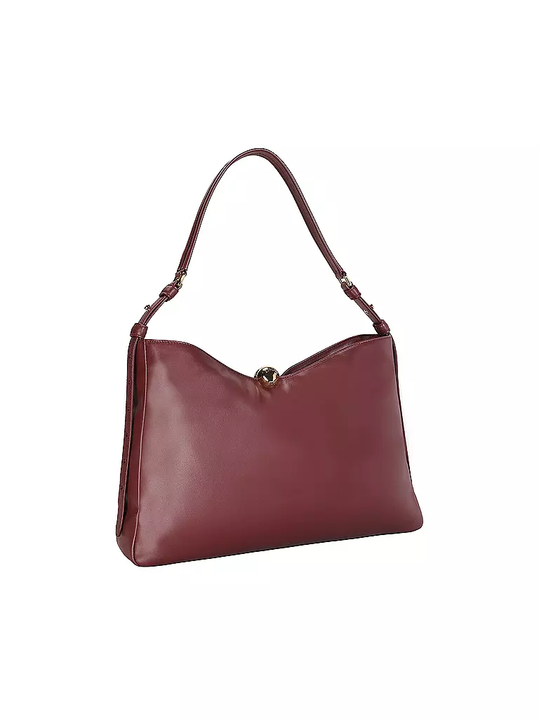FURLA | Ledertasche - Schultertasche SFERA SOFT Large | Rosso scuro