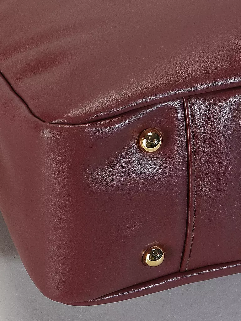 FURLA | Ledertasche - Schultertasche SFERA SOFT Large | Rosso scuro