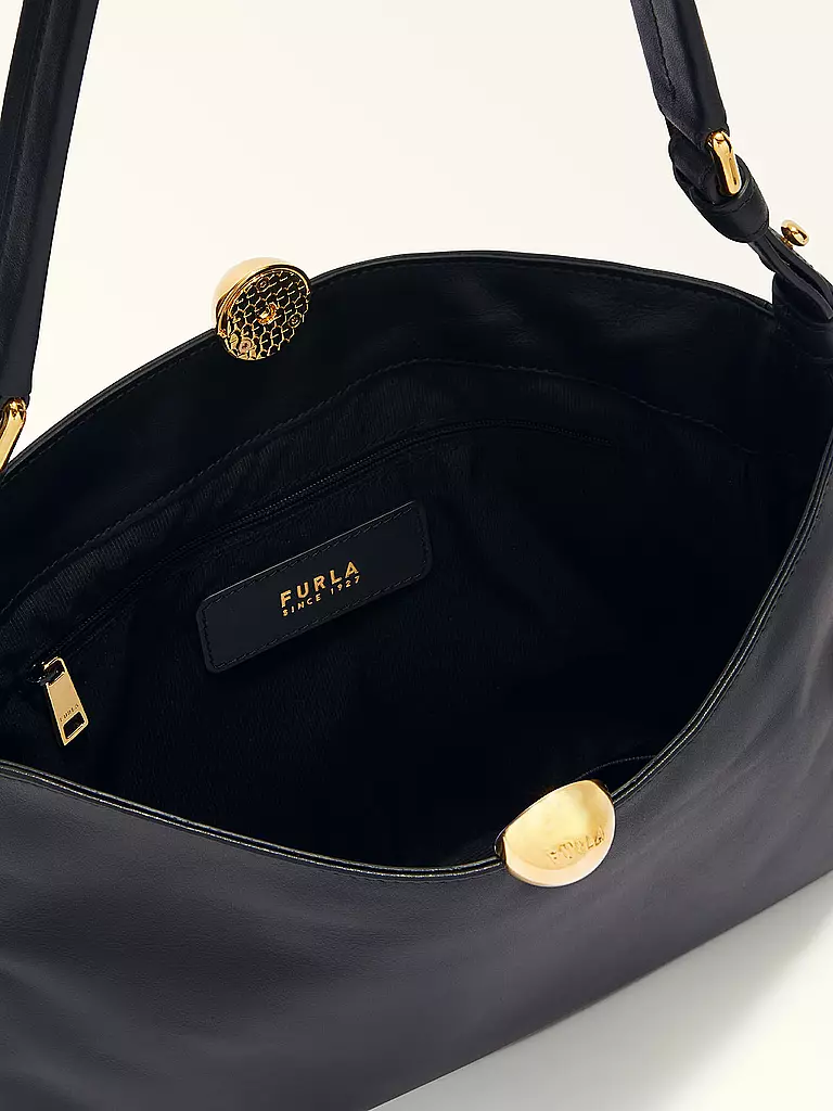FURLA | Ledertasche - Schultertasche SFERA SOFT Medium | Nero