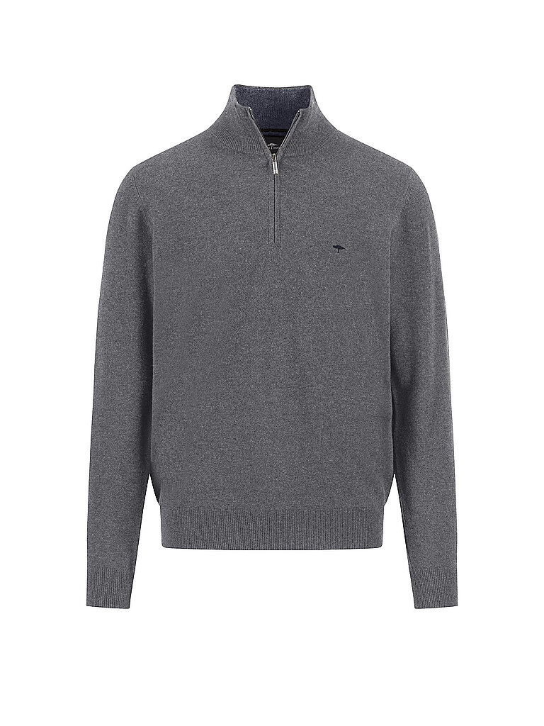 Pullover Troyer grigio XL