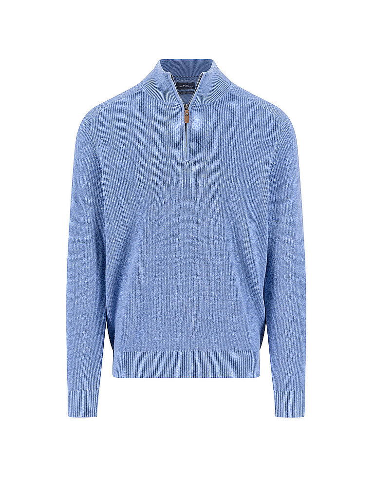 Pullover Troyer azzurro XXXL