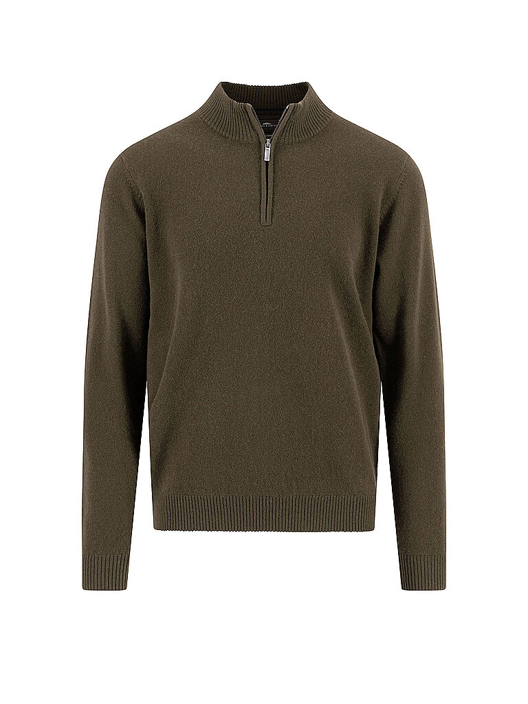 Pullover in cashmere verde scuro 4XL