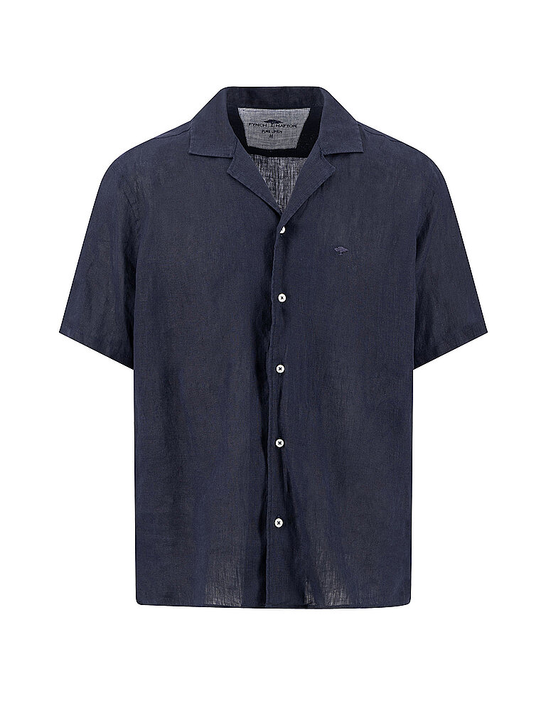 Camicia di lino blu XXL