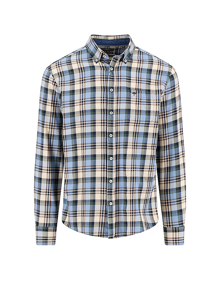 Camicia di flanella vestibilità regular beige XXL