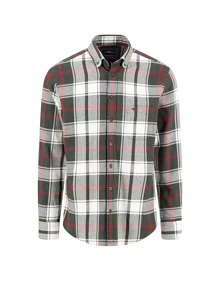 FYNCH-HATTON | Camicia di flanella regular fit | Verde