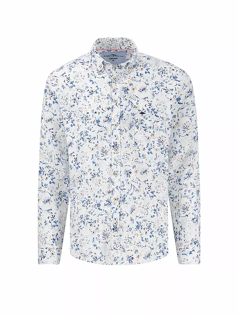 FYNCH-HATTON | Camicia di lino casual fit | Bianco