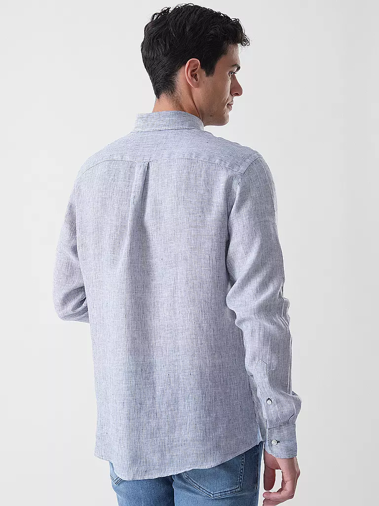 FYNCH-HATTON | Camicia di lino casual fit | Blu