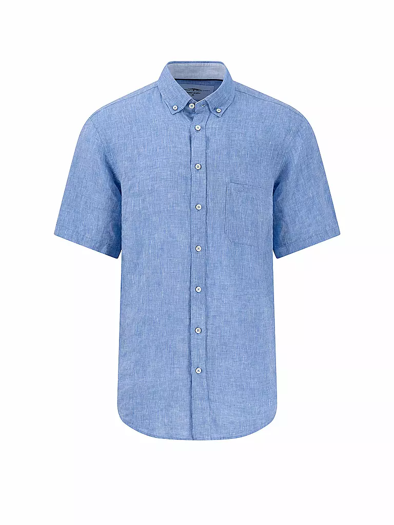 FYNCH-HATTON | Camicia di lino vestibilità casual | Blu