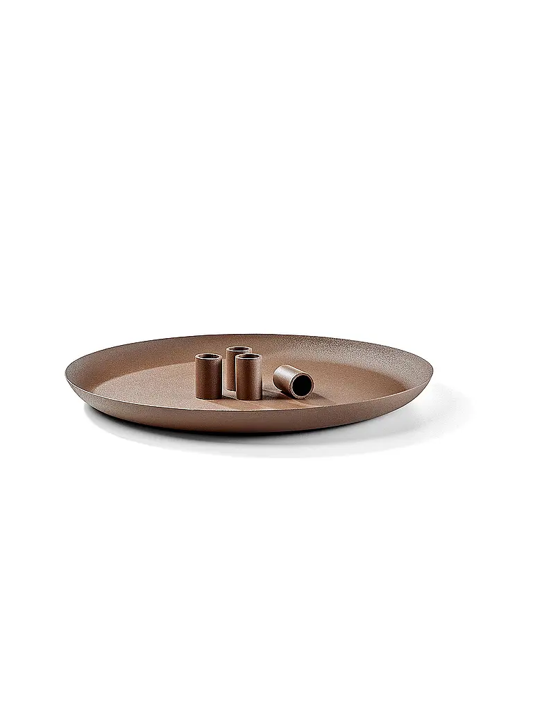 FYNCH-HATTON | Candelabro 30cm MIOTO Walnut | Marrone chiaro