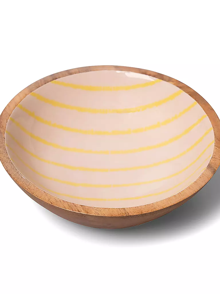FYNCH-HATTON | Ciotola 30cm SINGITA Lemon Stripe | Giallo