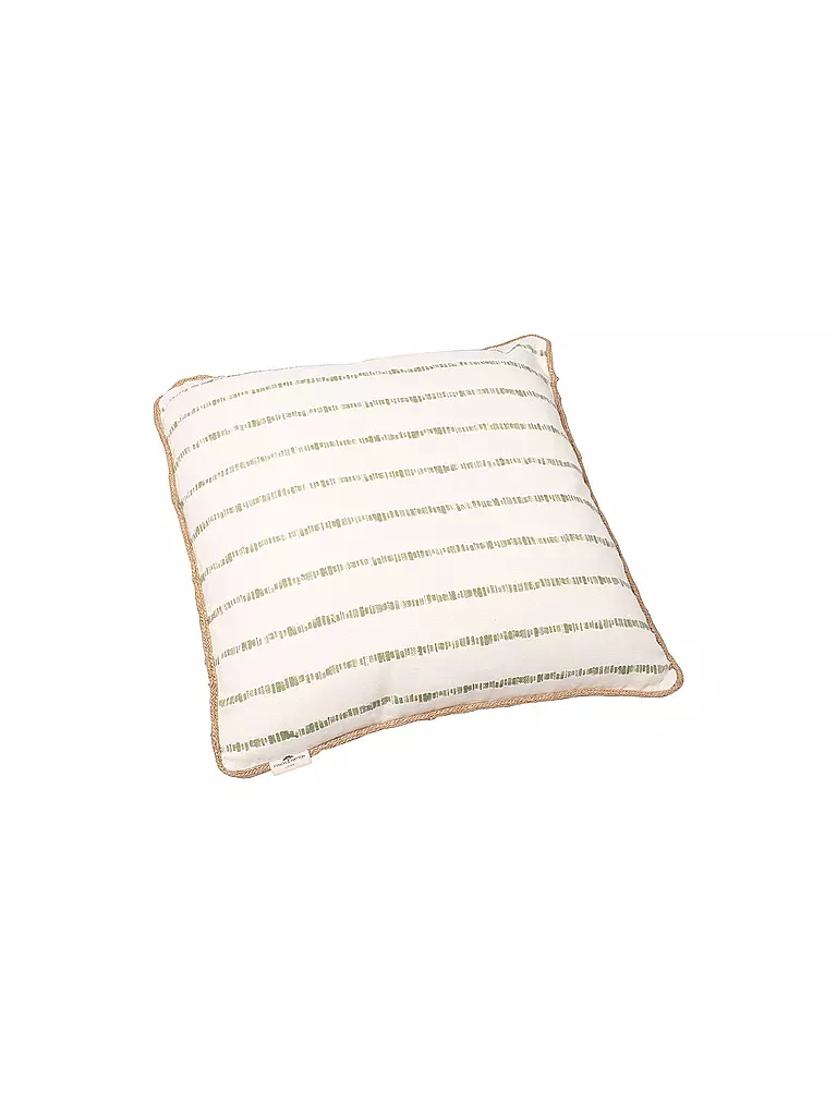 FYNCH-HATTON | Cuscino imbottito KARIAMA 40x40cm Verde Foglia a Righe | Verde scuro