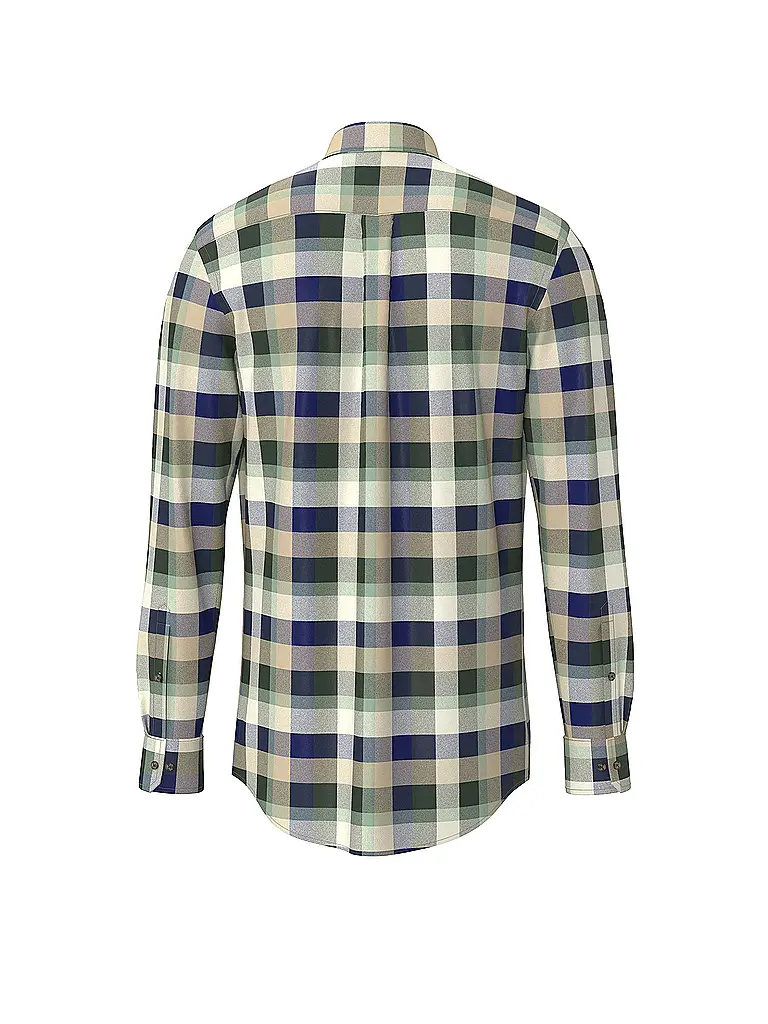 FYNCH-HATTON | Flanellhemd Regular Fit  | Verde scuro
