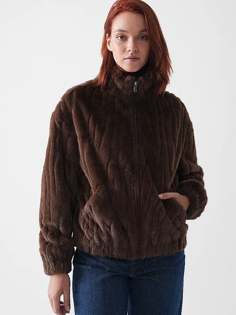 FYNCH-HATTON | Giacca in pelliccia sintetica | Marrone