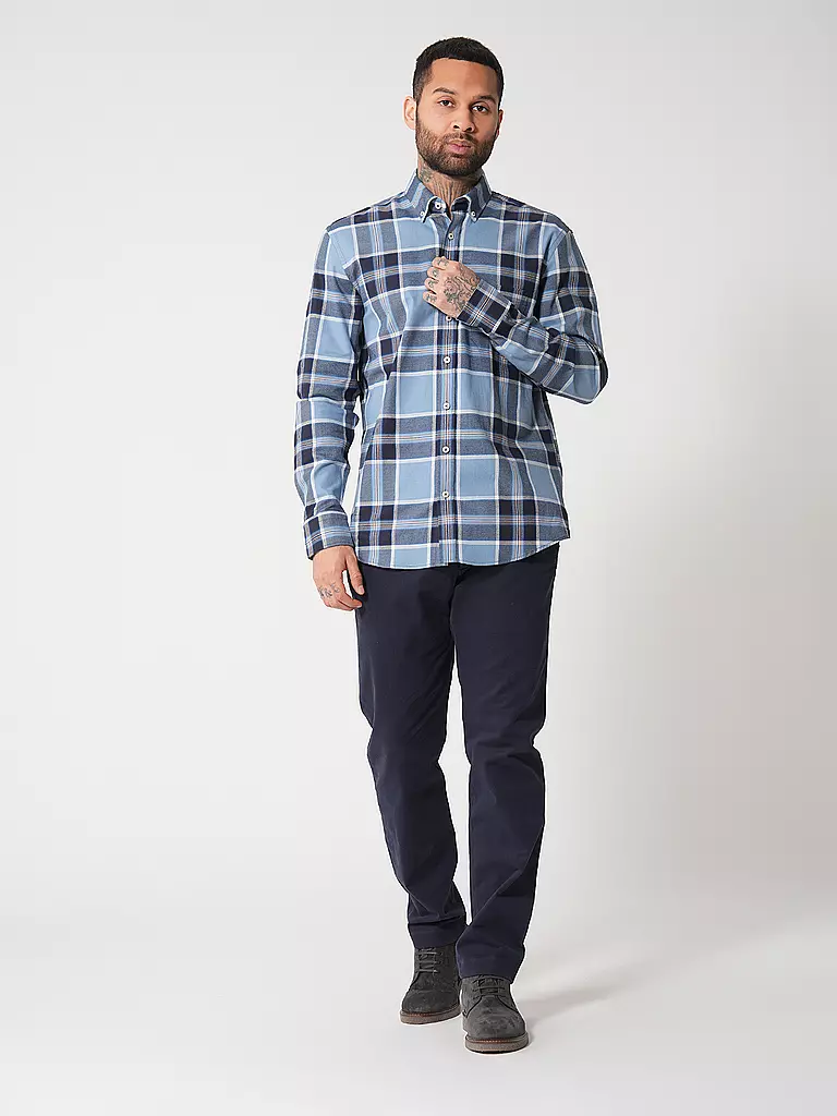 FYNCH-HATTON | Hemd Casual Fit | Blu scuro