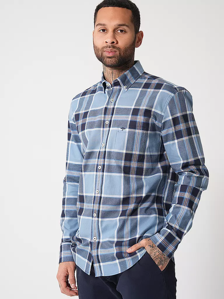 FYNCH-HATTON | Hemd Casual Fit | Blu scuro
