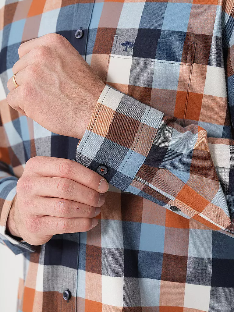FYNCH-HATTON | Hemd Casual Fit | Marrone