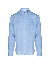FYNCH-HATTON | Leinenhemd Casual Fit | Blu