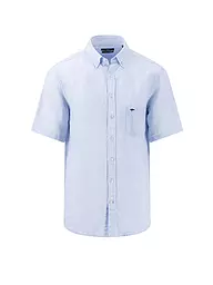 FYNCH-HATTON | Leinenhemd Casual Fit | Blu chiaro