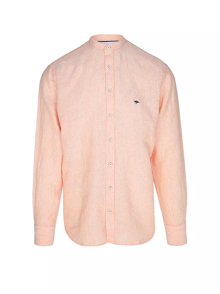 FYNCH-HATTON | Leinenhemd Casual Fit | Arancione