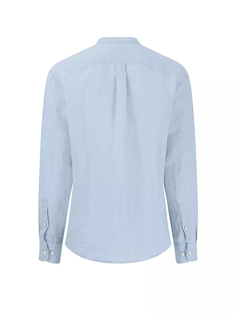 FYNCH-HATTON | Leinenhemd Casual Fit | Blu chiaro