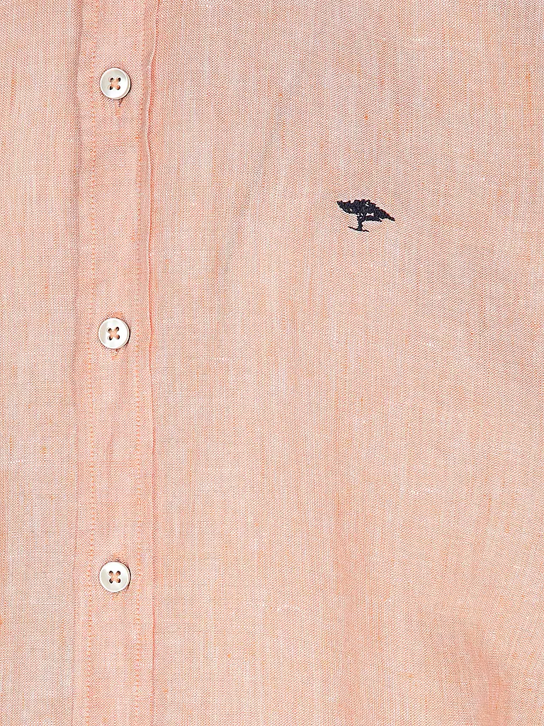 FYNCH-HATTON | Leinenhemd Casual Fit | Arancione